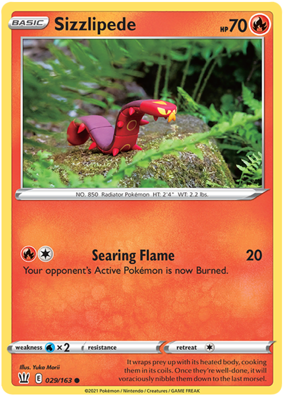 Sizzlipede 029  SWSH05 Battle Styles - Common
