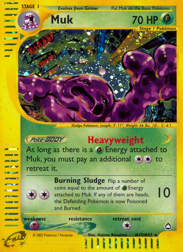 Muk (H17) H17  - Holofoil Aquapolis - Holo Rare