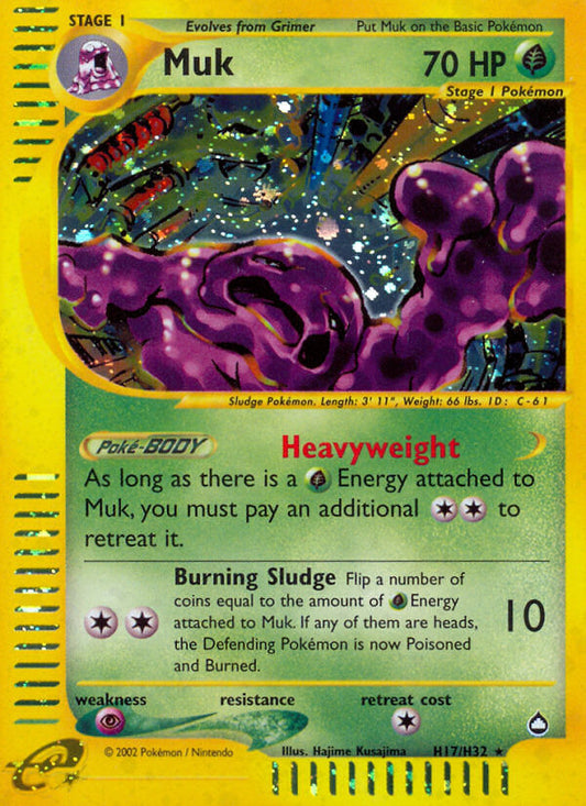 Muk (H17) H17  - Holofoil Aquapolis - Holo Rare