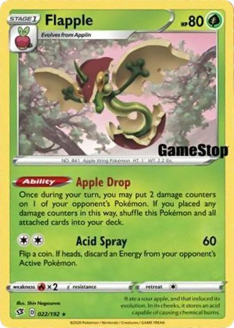 Flapple 022/192  - Holofoil Miscellaneous Cards & Products - Promo