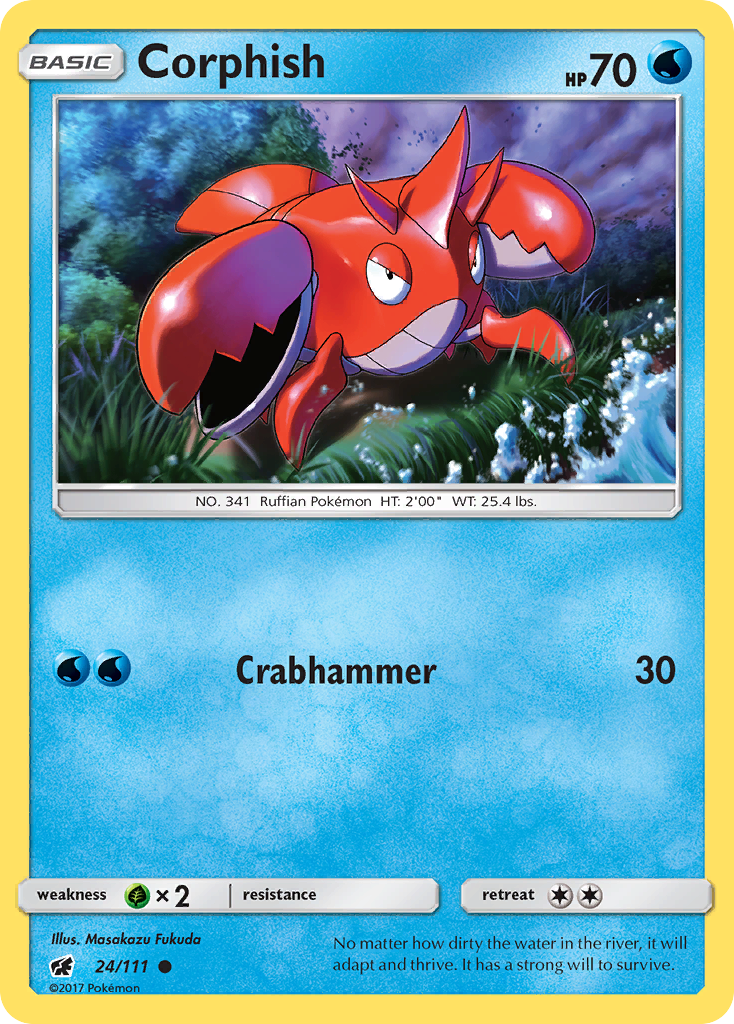 Corphish 024  SM  Crimson Invasion - Common