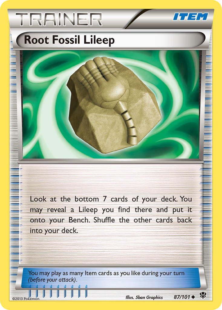 Root Fossil Lileep  Plasma Blast - Uncommon