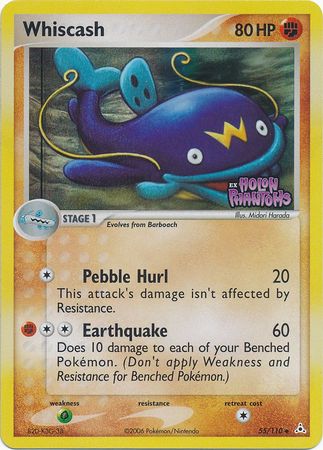Whiscash  - Reverse Holofoil Holon Phantoms - Uncommon