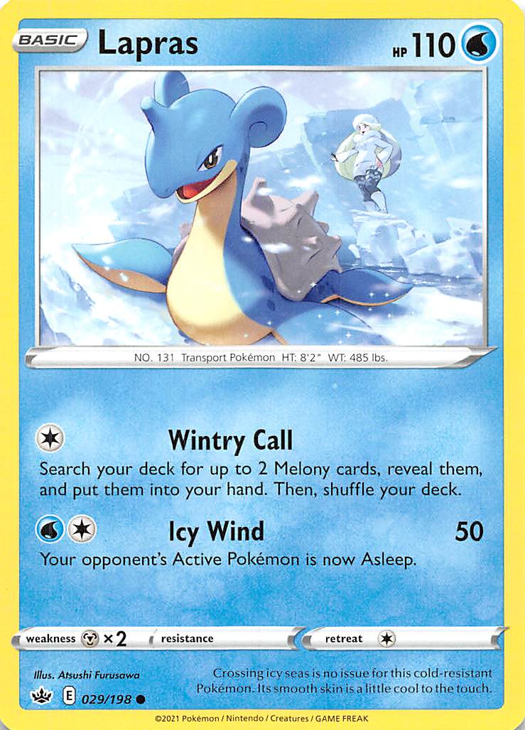 Lapras 029  SWSH06 Chilling Reign - Common