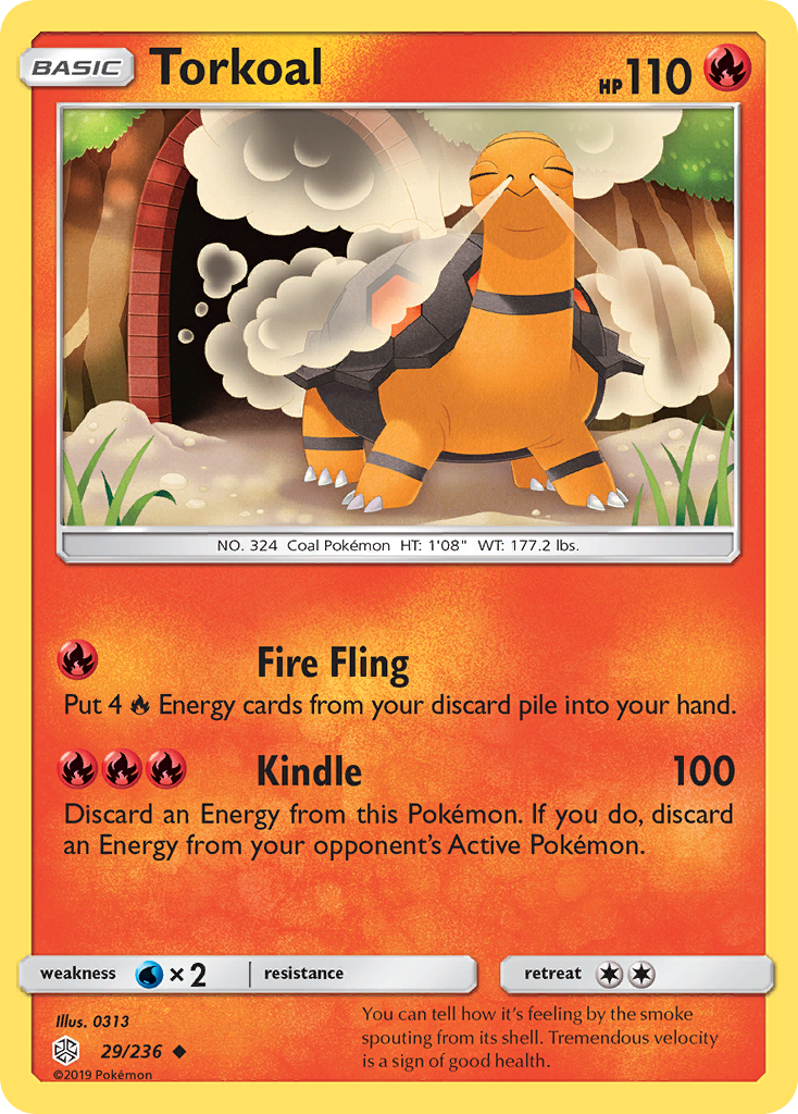Torkoal/236  SM  Cosmic Eclipse - Uncommon