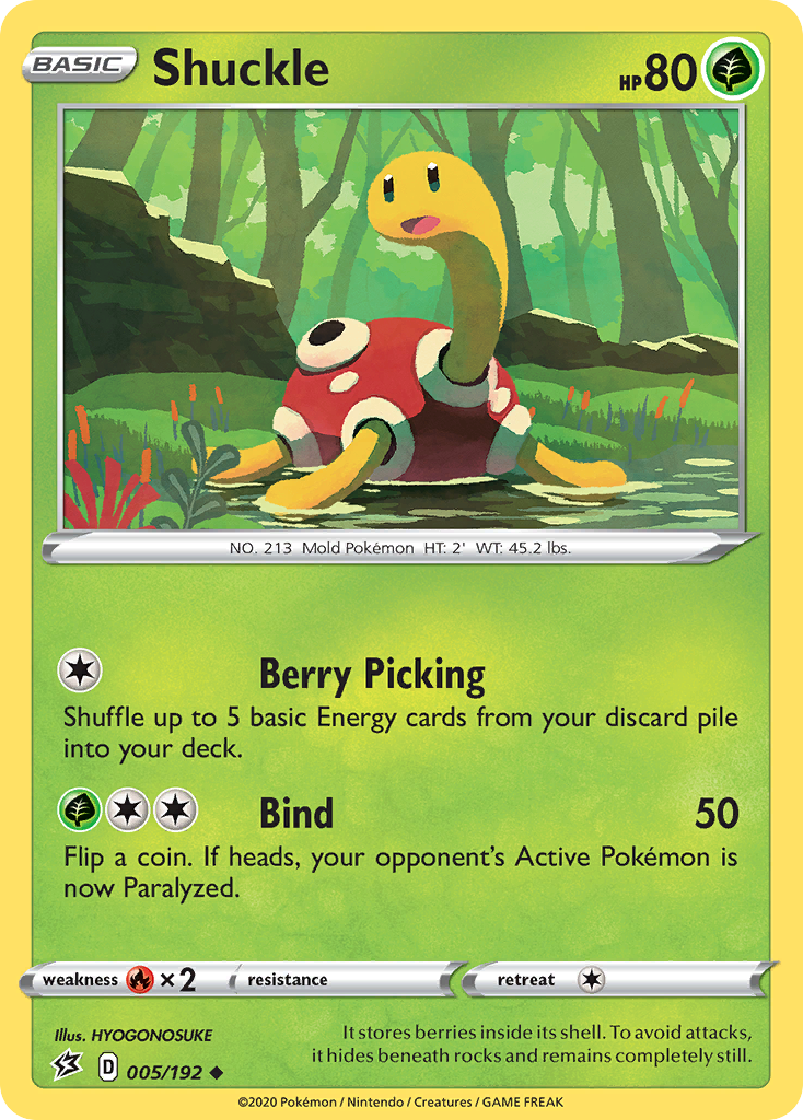 Shuckle 005  SWSH02 Rebel Clash - Uncommon