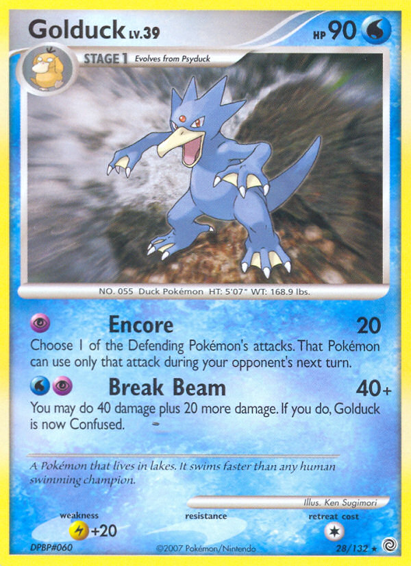 Golduck 028  Secret Wonders - Rare