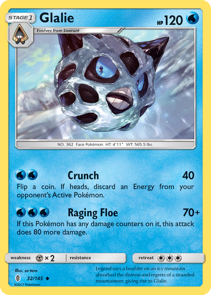 Glalie  SM  Guardians Rising - Uncommon
