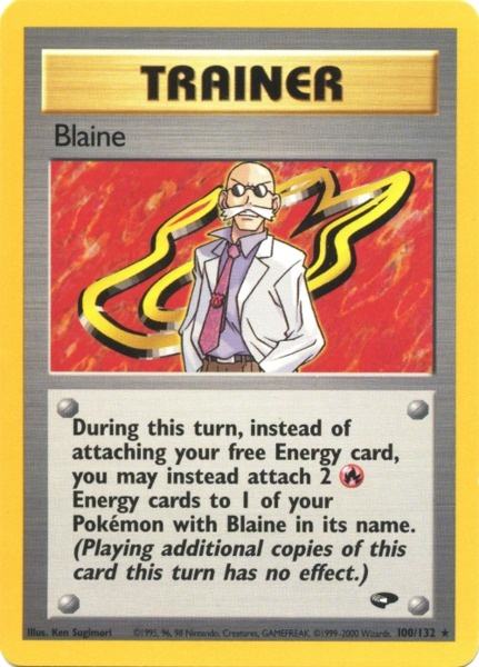 Blaine (100) 100  - Unlimited Gym Challenge - Rare
