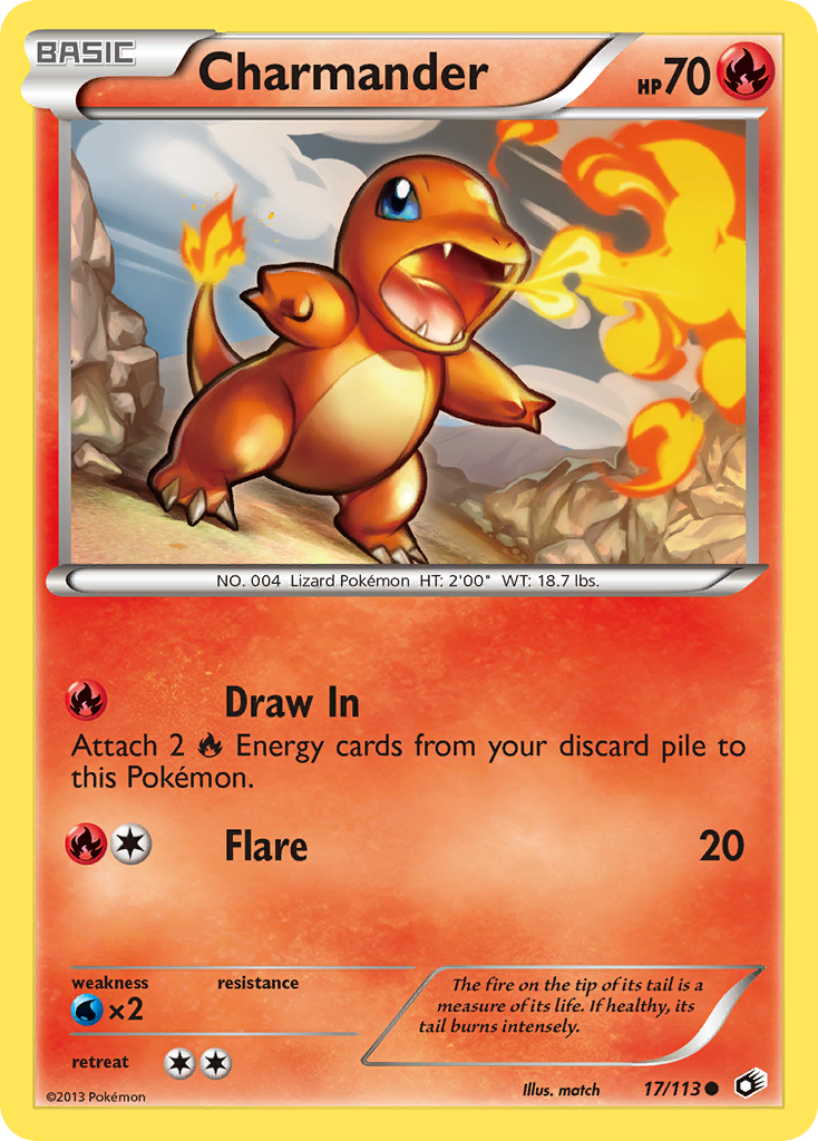 Charmander 017  Legendary Treasures - Common