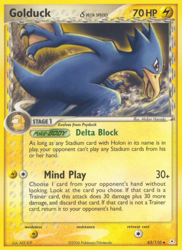 Golduck (Delta Species)  Holon Phantoms - Uncommon