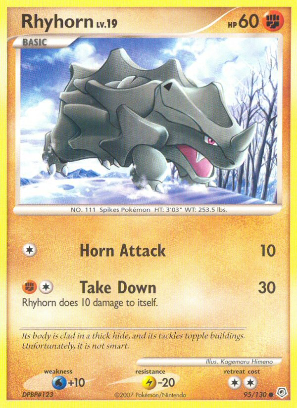 Rhyhorn  Diamond and Pearl - Common