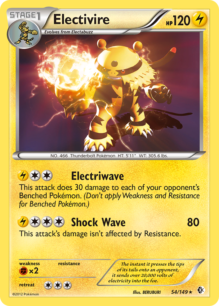 Electivire  - Holofoil Boundaries Crossed - Holo Rare