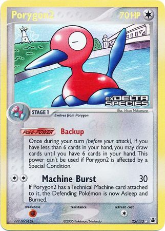 Porygon2 025  - Reverse Holofoil Delta Species - Rare