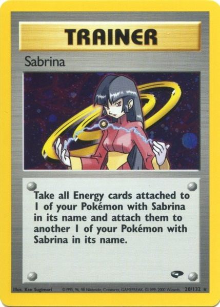 Sabrina (20)  Gym Challenge - Holo Rare