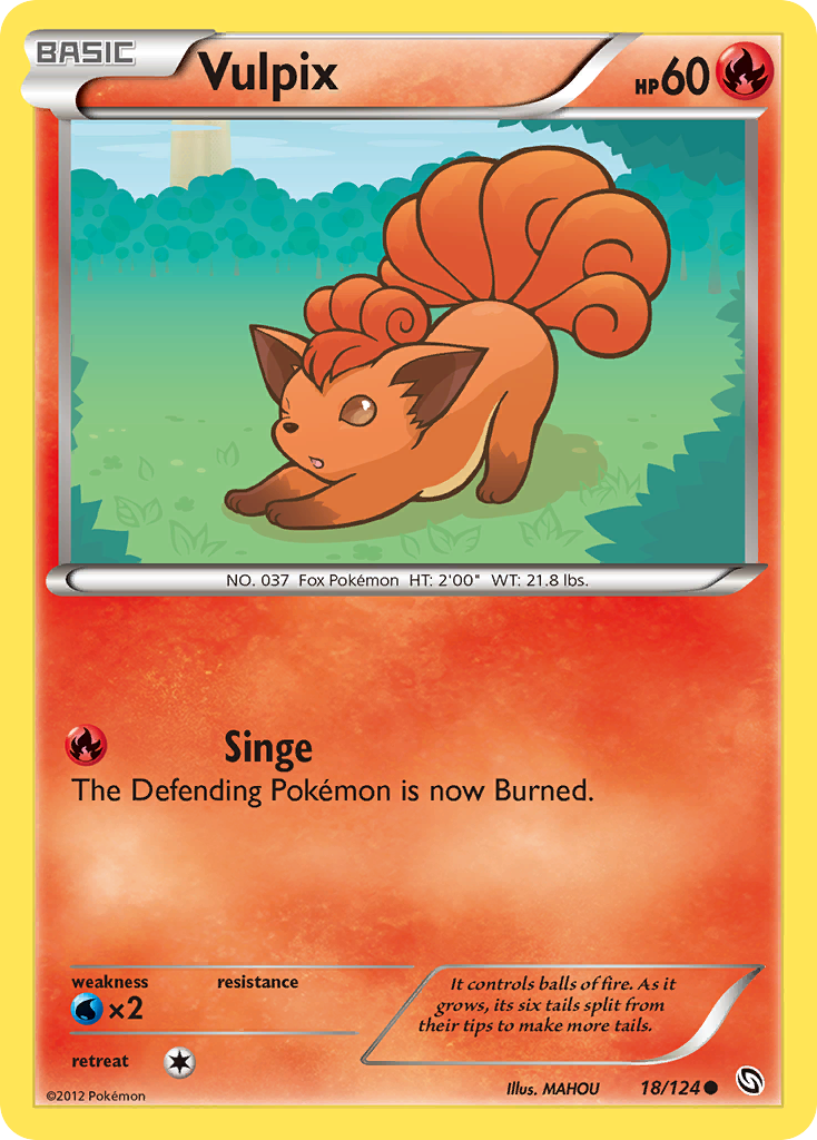 Vulpix 018  Dragons Exalted - Common