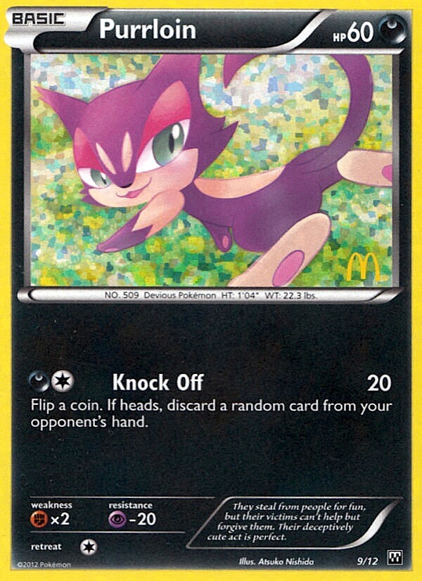 Purrloin - 9/12/12  - Holofoil McDonalds Promos 2012 - Promo