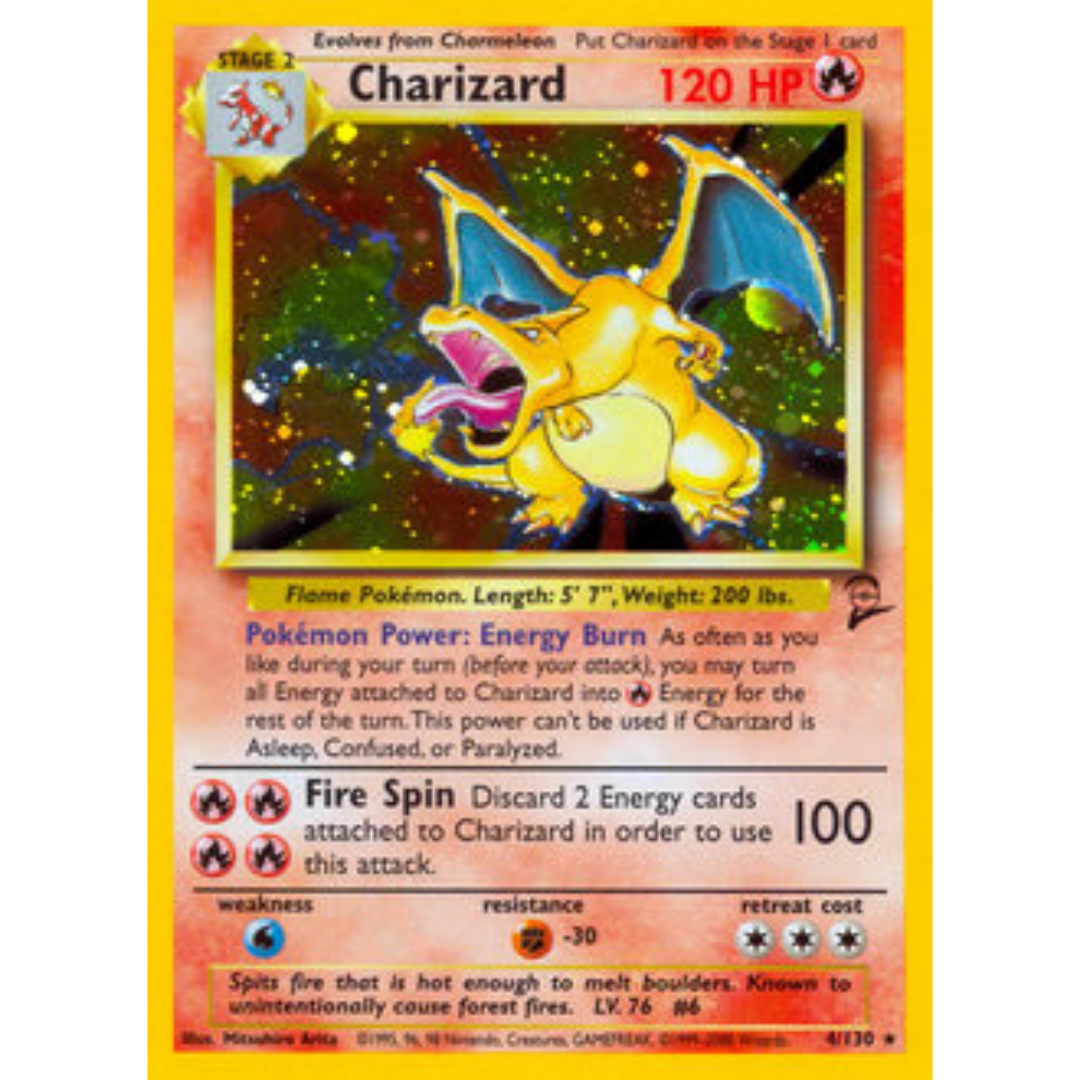 Charizard 004  - Holofoil Base Set 2 - Holo Rare