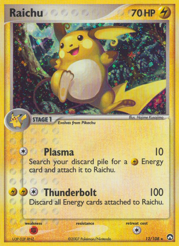 Raichu  - Holofoil Power Keepers - Holo Rare