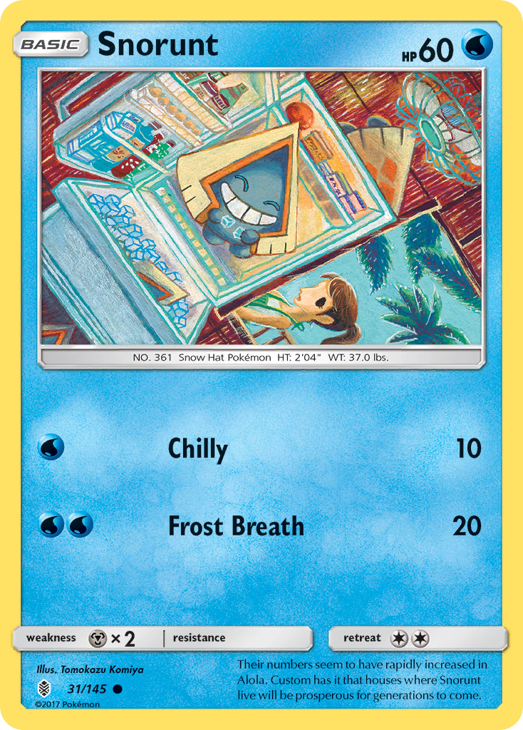 Snorunt 031  SM  Guardians Rising - Common