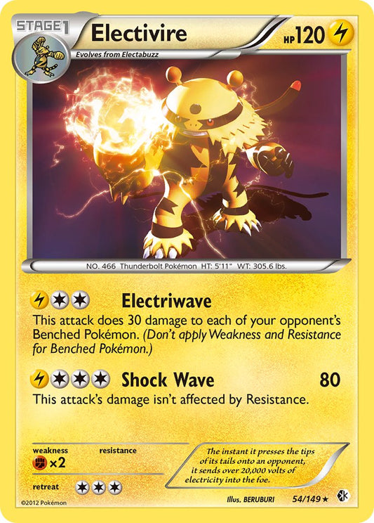 Electivire - 54/149 (BW Boundaries Crossed)/149  Deck Exclusives - Rare
