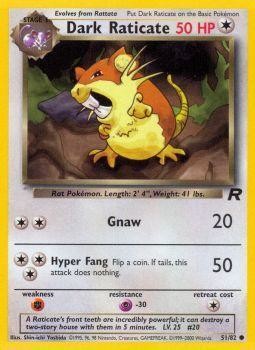 Dark Raticate 051  - Unlimited Team Rocket - Common