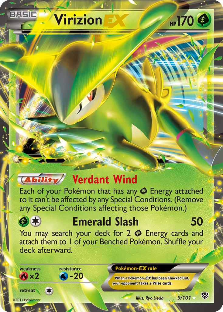 Virizion EX  - Holofoil Plasma Blast - Ultra Rare