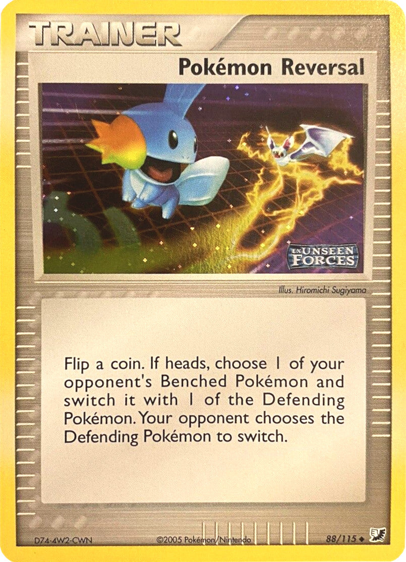 Pokemon Reversal  - Reverse Holofoil Unseen Forces - Uncommon
