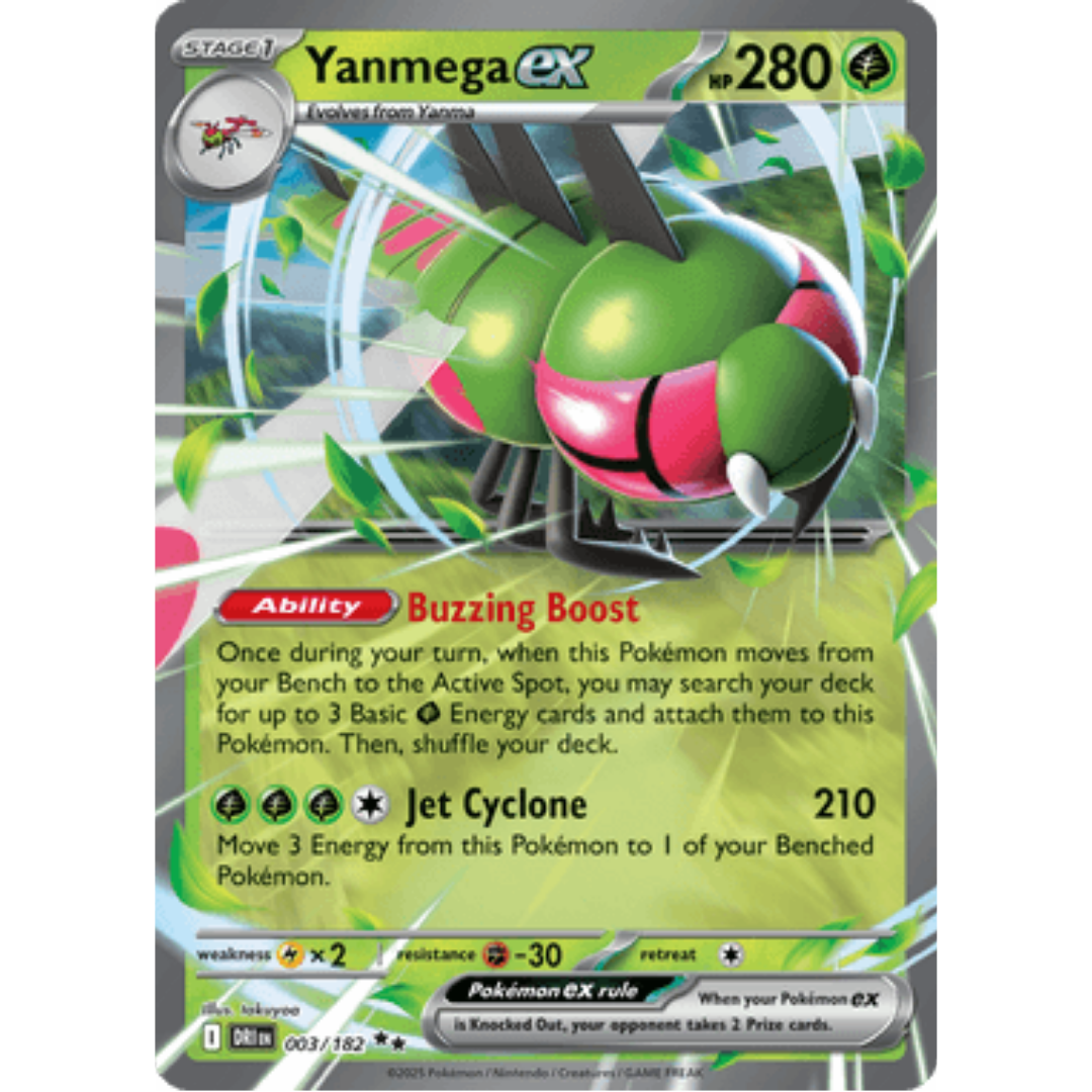Yanmega ex 003/182  - Holofoil SV10 Destined Rivals - Double Rare