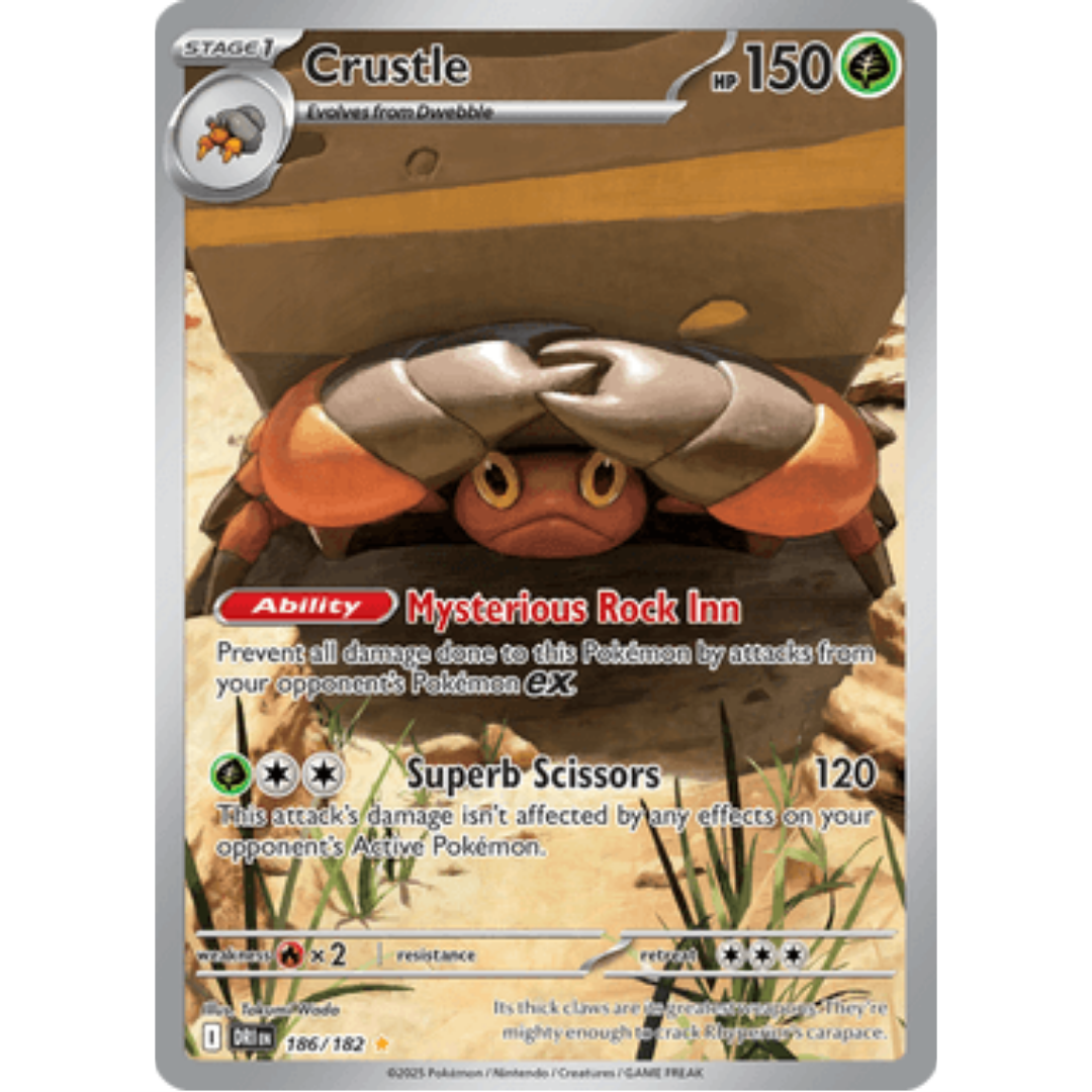 Crustle 186/182  - Holofoil SV10 Destined Rivals - Illustration Rare