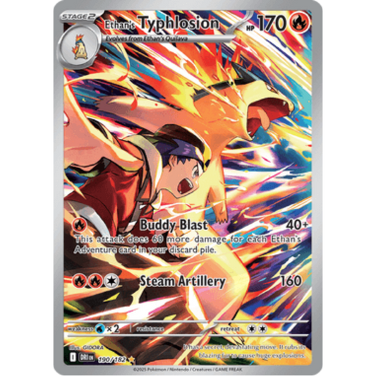Ethan's Typhlosion 190/182  - Holofoil SV10 Destined Rivals - Illustration Rare