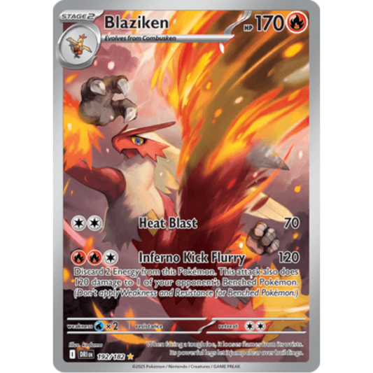 Blaziken 192/182  - Holofoil SV10 Destined Rivals - Illustration Rare