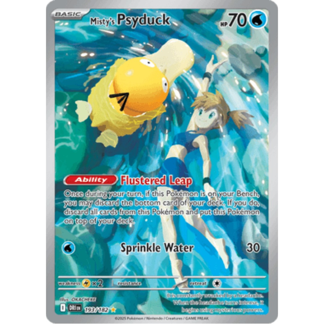 Misty's Psyduck 193/182  - Holofoil SV10 Destined Rivals - Illustration Rare