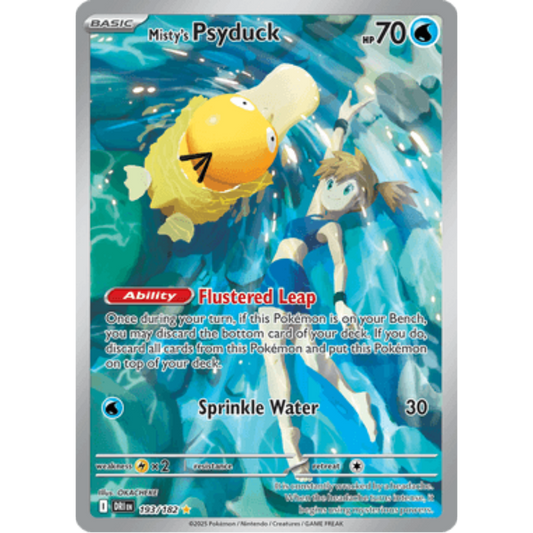 Misty's Psyduck 193/182  - Holofoil SV10 Destined Rivals - Illustration Rare