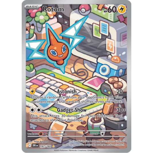 Rotom 197/182  - Holofoil SV10 Destined Rivals - Illustration Rare