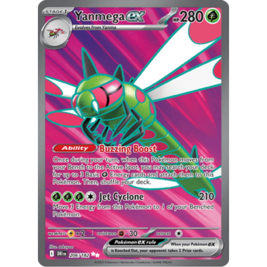 Yanmega ex 206/182  - Holofoil SV10 Destined Rivals - Ultra Rare