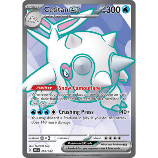 Cetitan ex 210/182  - Holofoil SV10 Destined Rivals - Ultra Rare