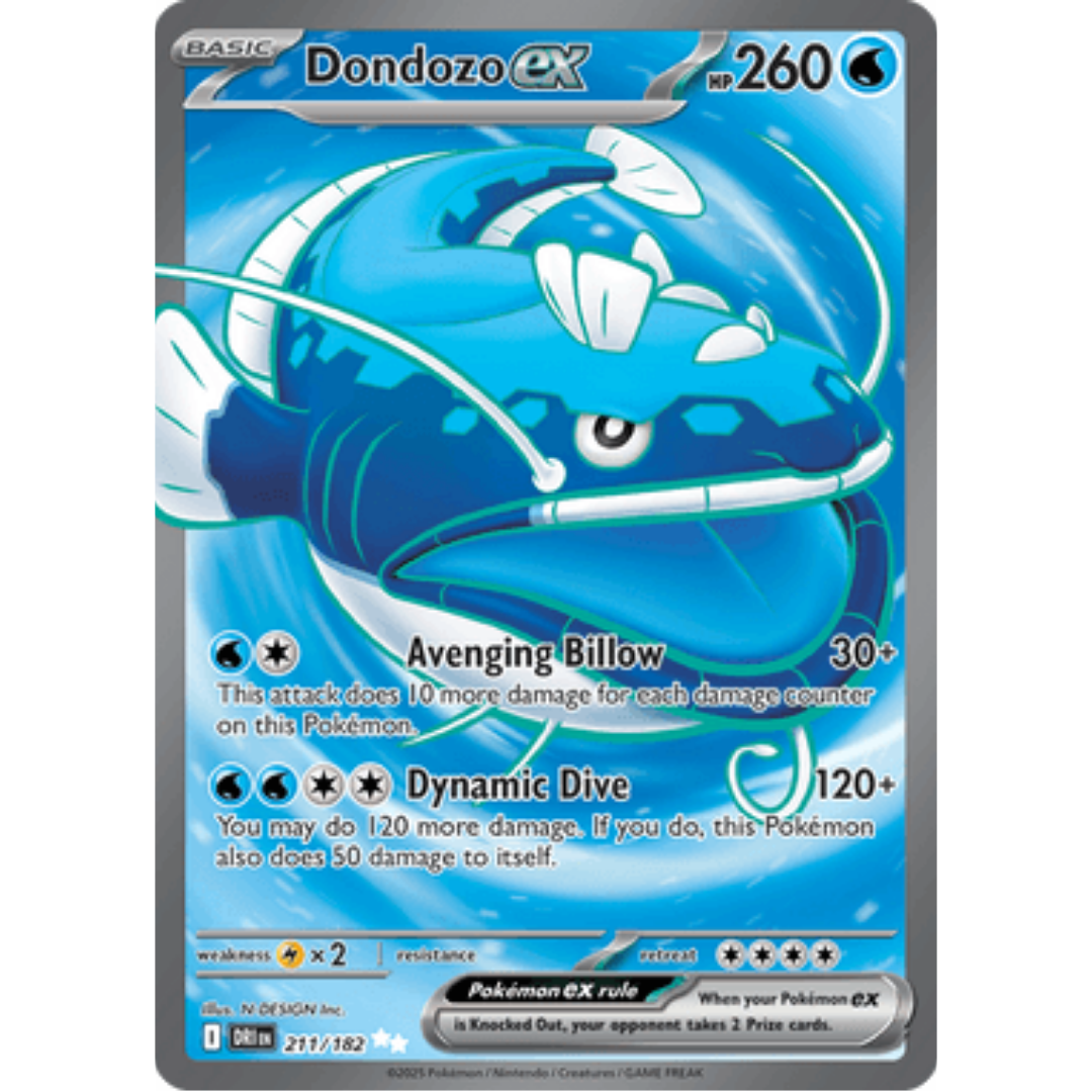 Dondozo ex 211/182  - Holofoil SV10 Destined Rivals - Ultra Rare