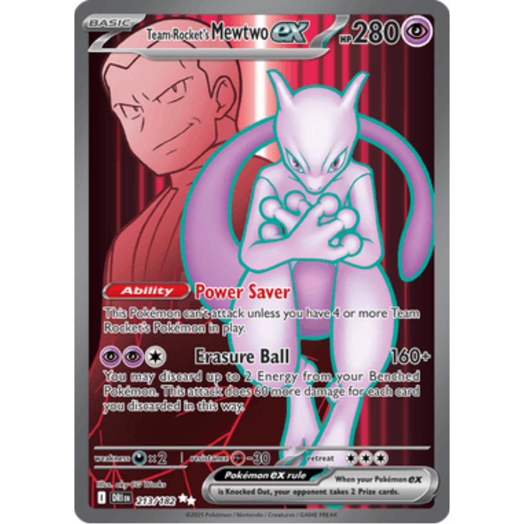 Team Rocket's Mewtwo ex 213/182  - Holofoil SV10 Destined Rivals - Ultra Rare