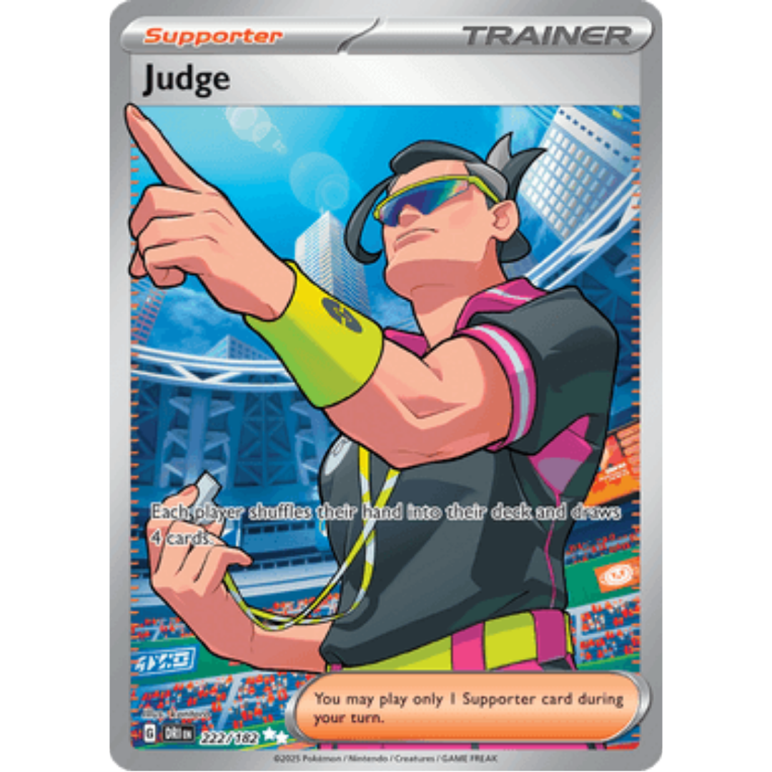Judge 222/182  - Holofoil SV10 Destined Rivals - Ultra Rare