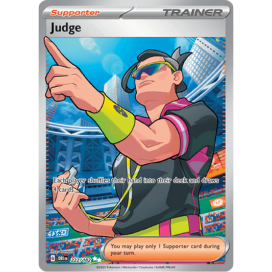 Judge 222/182  - Holofoil SV10 Destined Rivals - Ultra Rare