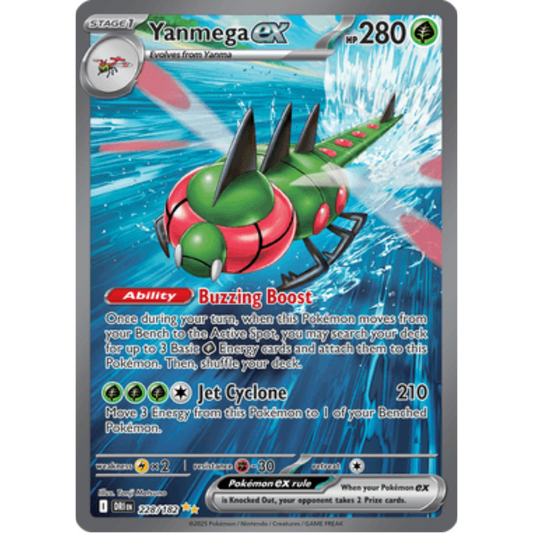 Yanmega ex 228/182  - Holofoil SV10 Destined Rivals - Special Illustration Rare