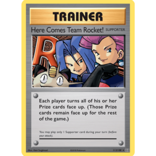 Here Comes Team Rocket! 113/108  XY  Evolutions - Secret Rare