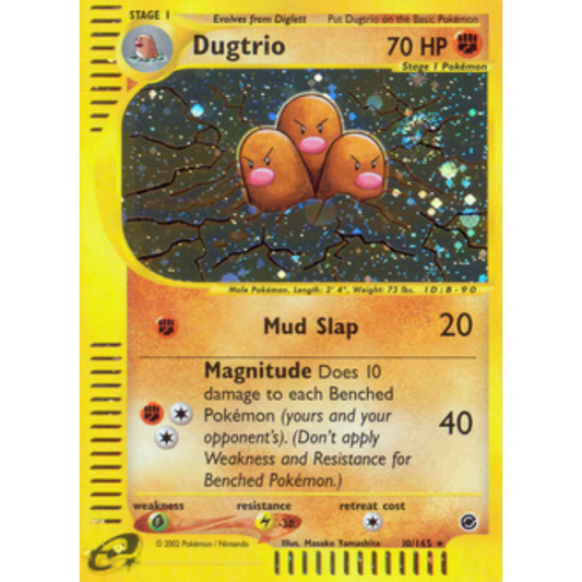 Dugtrio (10) 010  - Holofoil Expedition - Holo Rare