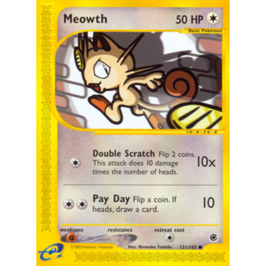 Meowth 121/165  Expedition - Common