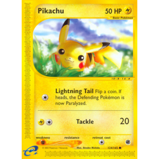 Pikachu 124/165  Expedition - Common