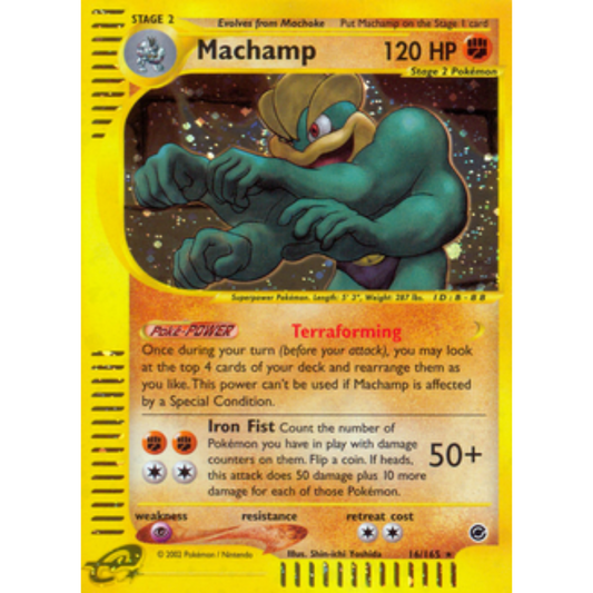Machamp (16) 016  - Holofoil Expedition - Holo Rare
