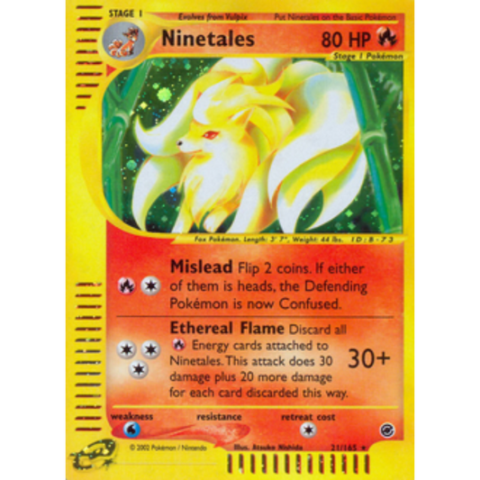 Ninetales (21) 021  - Holofoil Expedition - Holo Rare
