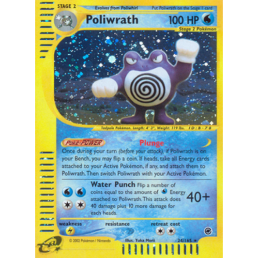 Poliwrath (24) 024  - Holofoil Expedition - Holo Rare