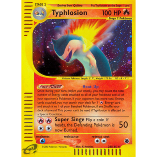 Typhlosion (28) 028  - Holofoil Expedition - Holo Rare